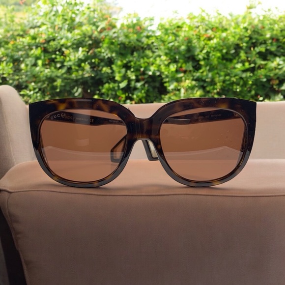 Gucci Sunglasses gg0468S Dark Tortoise/Red lens main image 6